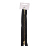 SACHET DE 6 / FERMETURE A GLISSIERE JEANS 20CM. NOIR